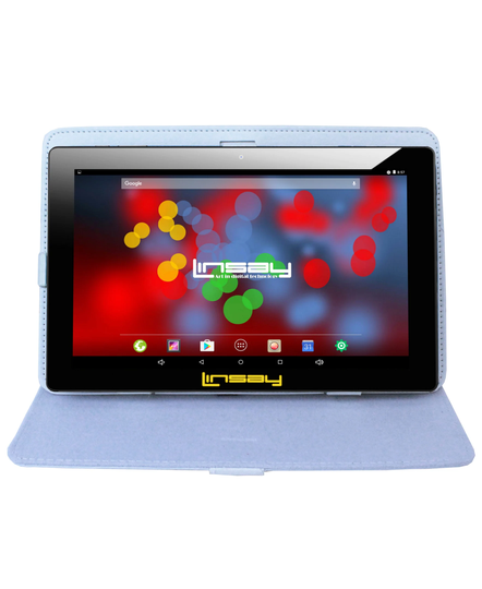 LINSAY 10.1-in Wi-fi Only Android 11 Tablet with Accessories with Case Included;; | F10XIPSBCWHITE