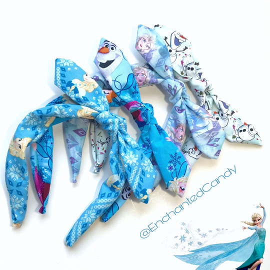 Frozen Collection Elsa Olaf Anna Bow Knot Knotty Headband