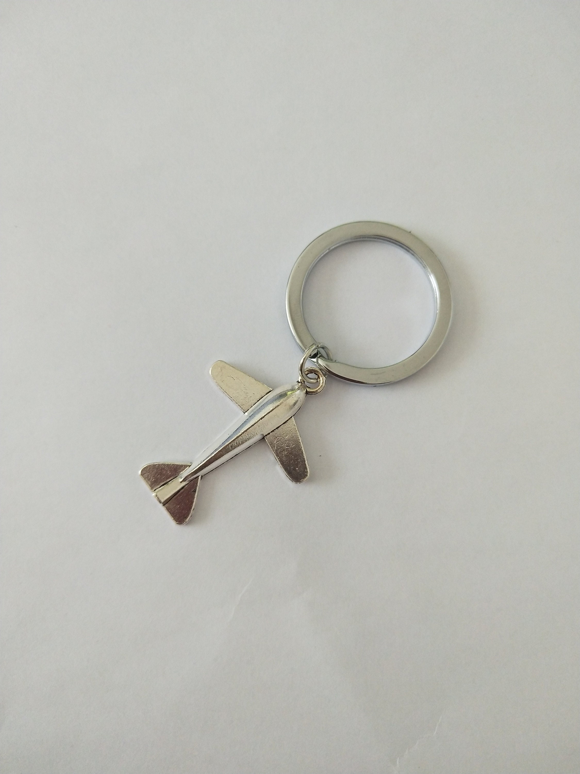 Airplane Keychain, Pilot Gift, Flight Keychain, Gift For Him /Her, Vacation Keychain, Traveling Keychain, Traveling Gift