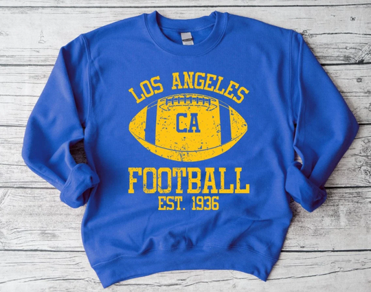 Vintage Los Angeles Football Team Est 1936 Unisex Sweatshirt, Sports Retro Shirt, American Old School Shirt