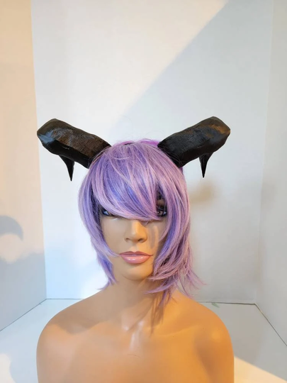 New Arrival Xl Bull Matador Horns Headband 3D Printed Cosplay Comicon Fantasy Wow Large
