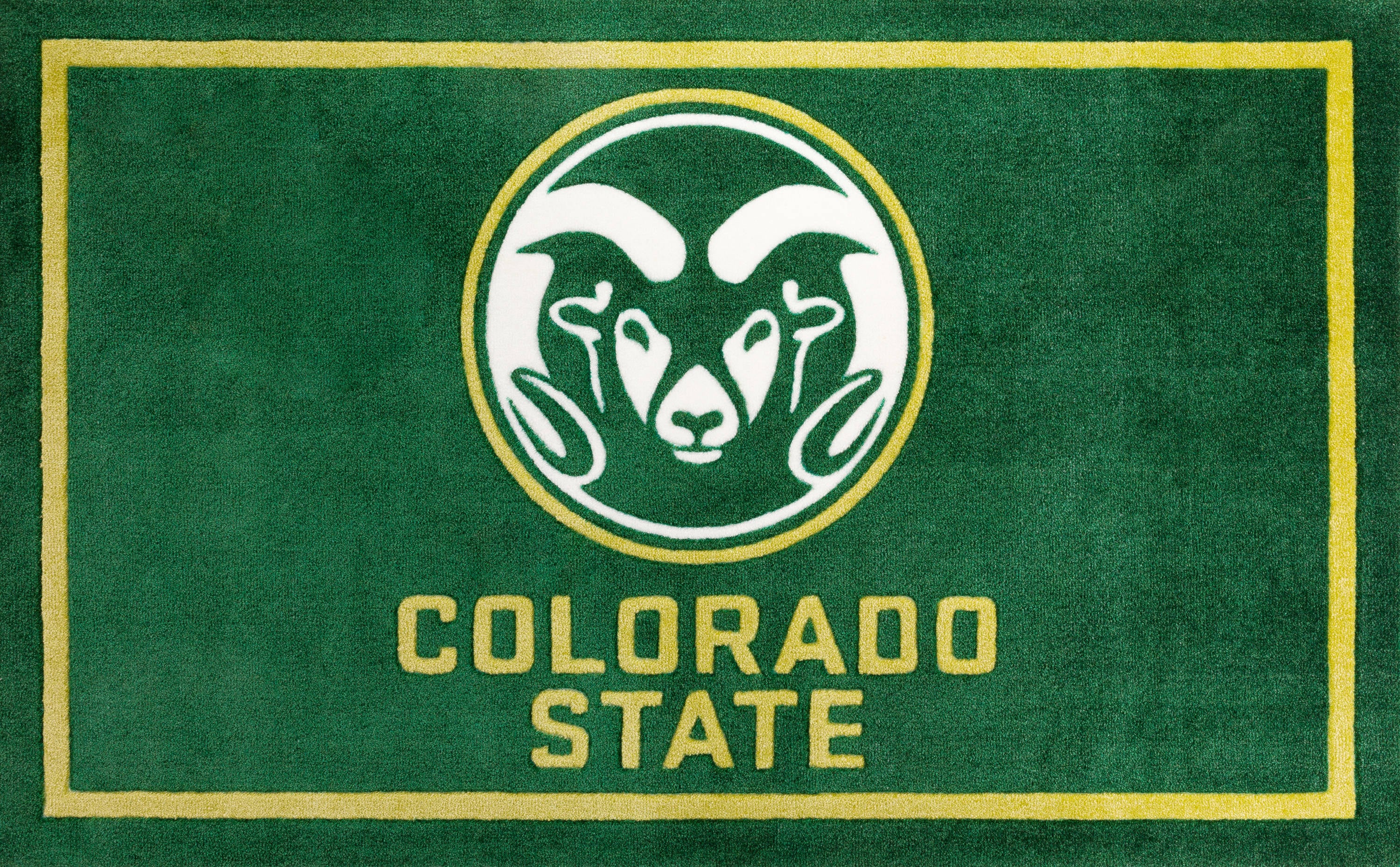 Addison Rugs Colorado State Rams Campus 1-1/2 x 2-1/2 Green Indoor Sports Throw Rug Cotton | ACP1CS20X30