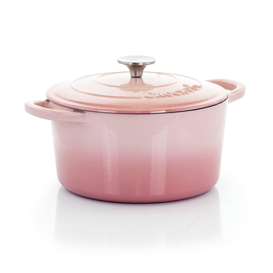 Crock-Pot Crock-Pot Artisan 2 Piece 5 -Quart Enamled Cast Iron Dutch Oven in Blush Pink | 849113363M