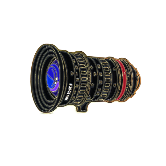 Cine Zoom Lens Eamel Pin Great Gift For Cinematographers, Camera Operators, Filmmakers, Movie Lovers