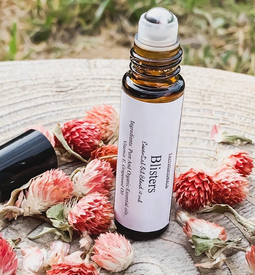 Blisters Essential Oil Rollerball Blend 10Ml, All Natural, Essential Oils, Self Care, Personal Bath & Body, Gifts
