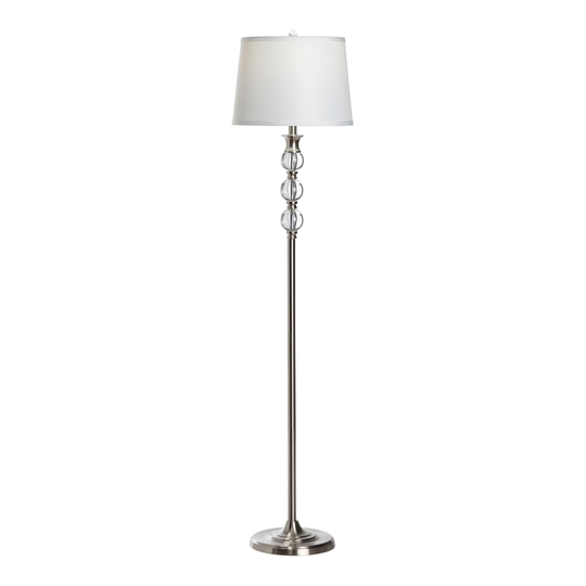Silver and Acrylic Vida Floor Lamp by World Market