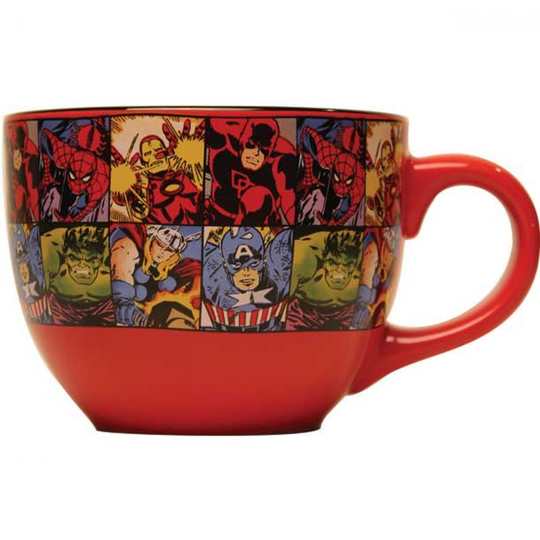 Avengers Comic Collage 24 Ounce Soup Mug
