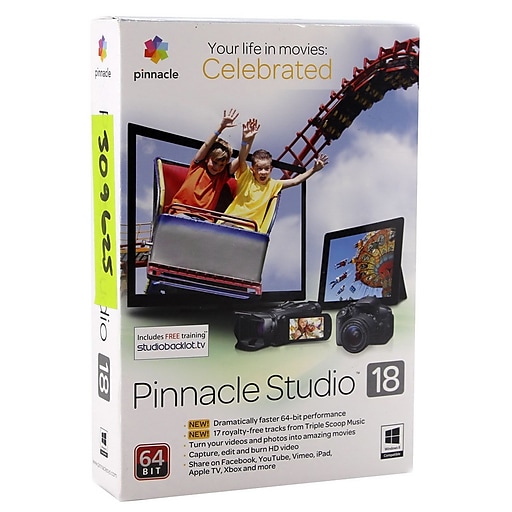 Corel Pinnacle Studio 18 Software, Single User, Windows, DVD (8124168)