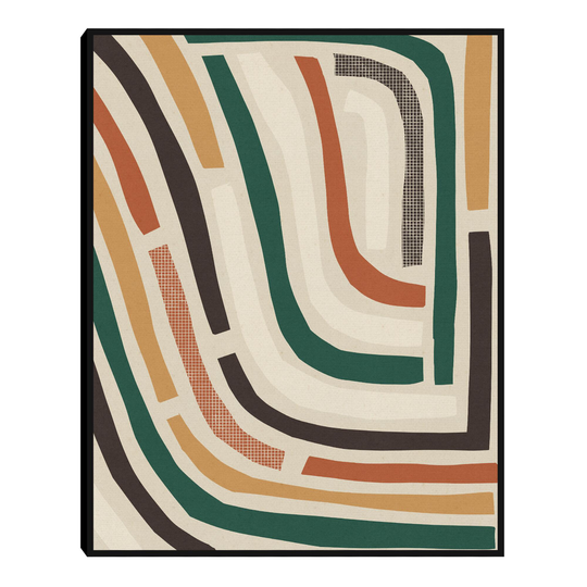 Labyrinth II by Alisa Galitsyna Framed Canvas Wall Art: Multi by World Market