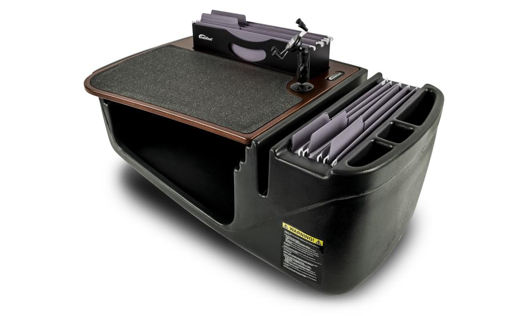 AutoExec Efficiency FileMaster Mahogany with X-Grip Phone Mount in Brown | AUE26003