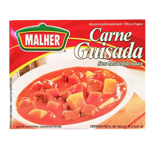 Malher Stewed Meat Mix 1.41 oz - Carne Guisada - Pack of 1