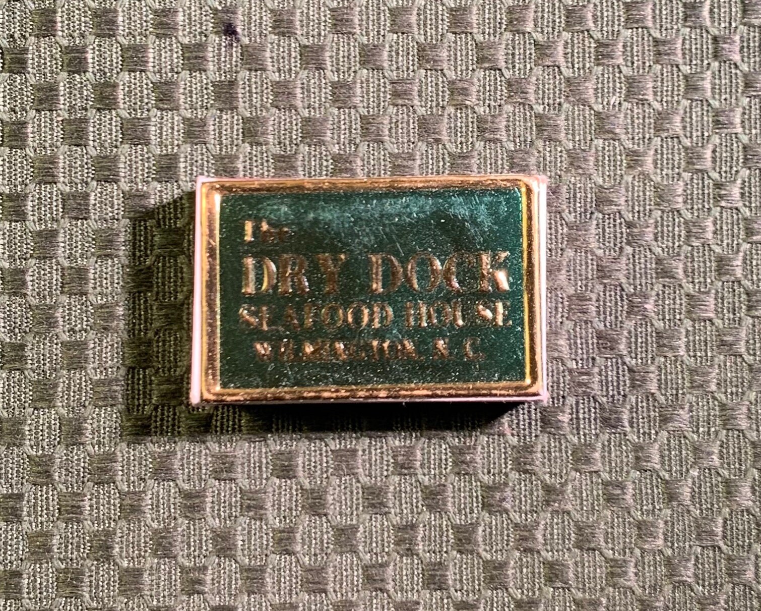 Vintage Matchbook, Dry Dock, Seafood, Restaurant, Wilmington, Nc, Mid Century Modern, Mcm, Sweden, Matchbox, Free Ship in Usa