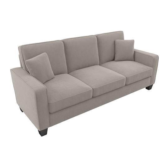 Bush Furniture Stockton Modern Beige Herringbone Fabric Polyester/Blend Sofa in Brown | SNJ85SBGH-03K