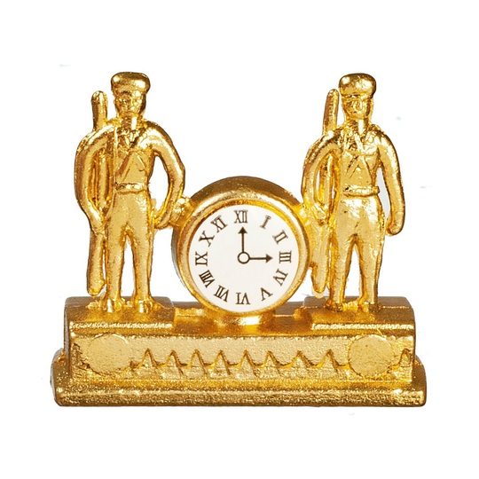 112 Dollhouse Miniature Soldier Clock Az B0417