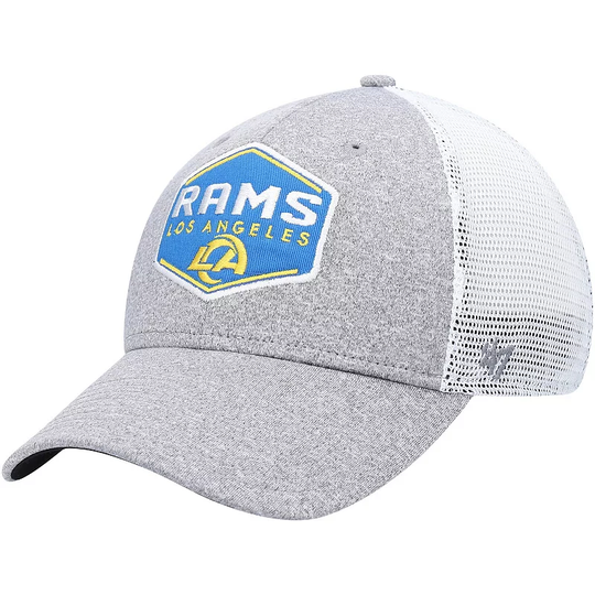 Men's '47 Heathered Gray/White Los Angeles Rams Hitch Contender Flex Hat, Size: Medium/Large, Grey