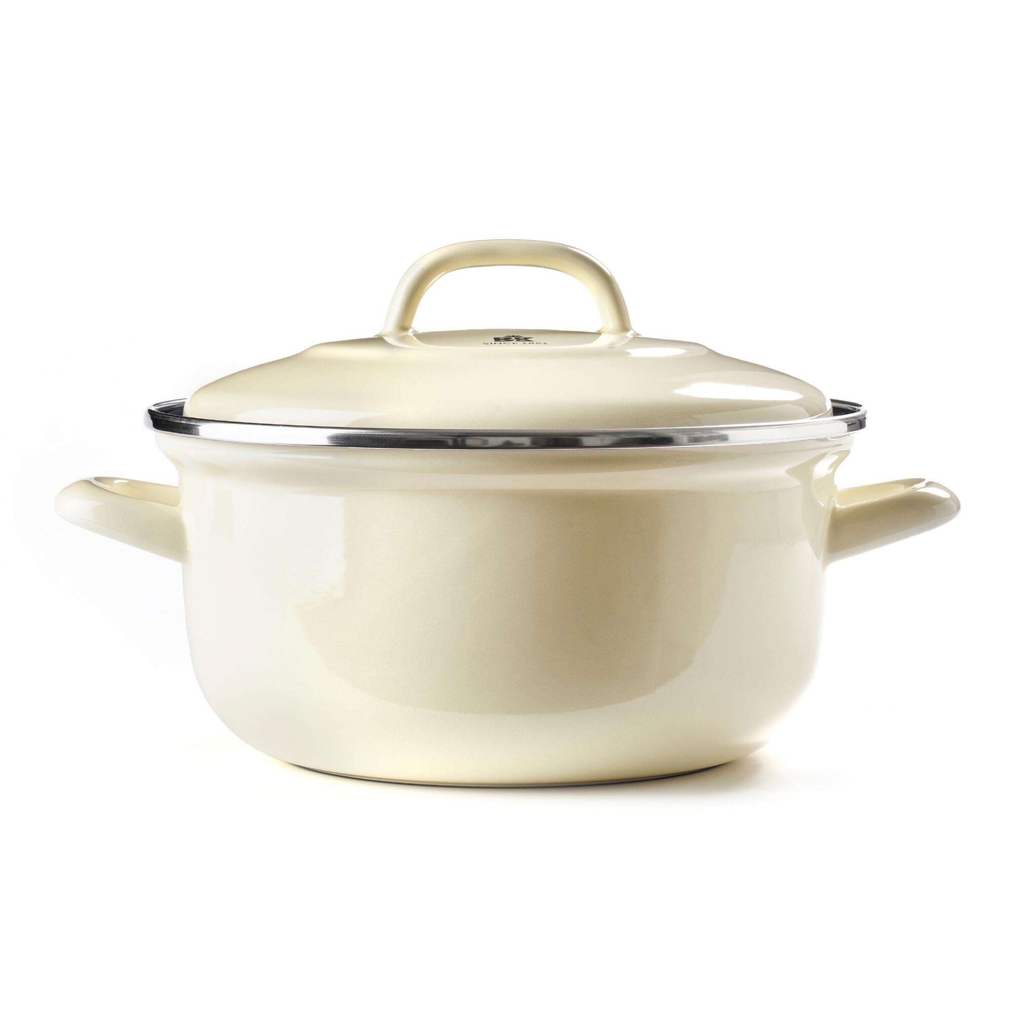 2.5 Quart BK Cream Enamel Carbon Steel Dutch Oven by World Market