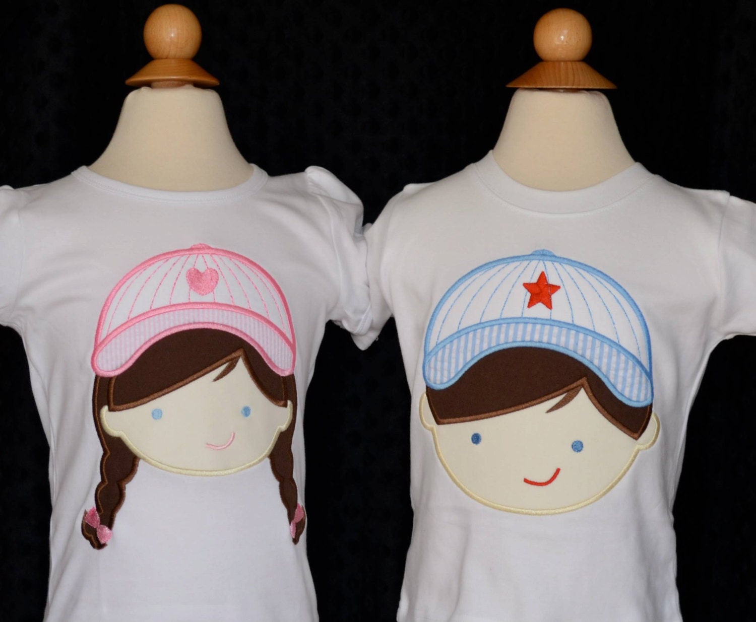 Personalized Baseball Boy & Girl Applique Shirt Or Bodysuit