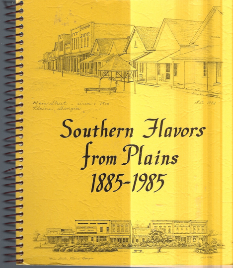 Plains Georgia Vintage 1985 Junior Woman's Club Southern Flavors Cookbook Ga Community Favorite Recipes Collectible Rare Local Cook Book