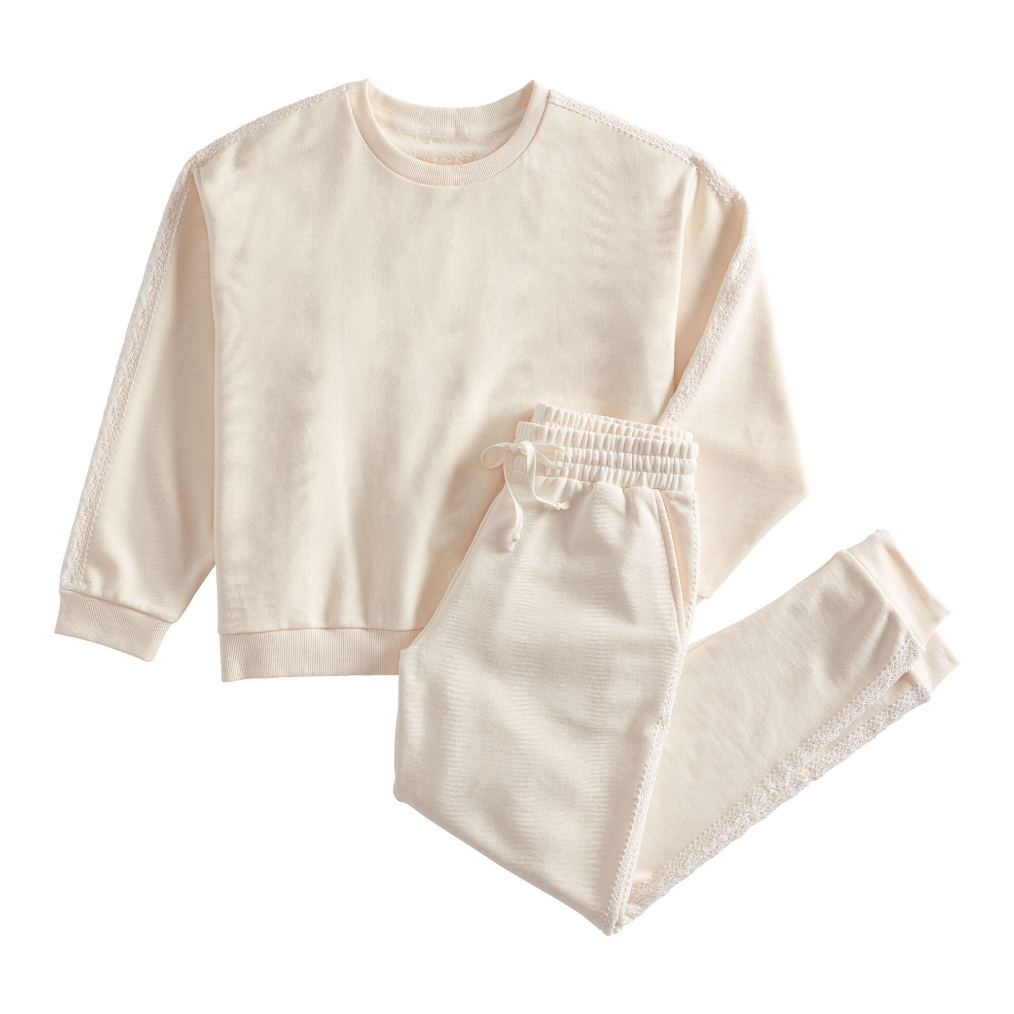 Ivory Fleece Loungewear Collection by World Market
