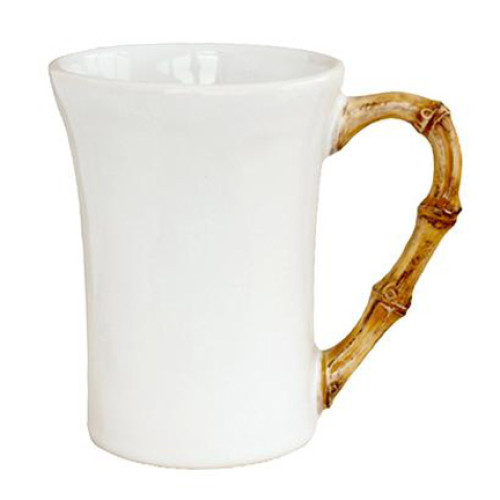 Juliska Bamboo Natural Mug 5.25"L, 3.5"W, 5"H 12 oz