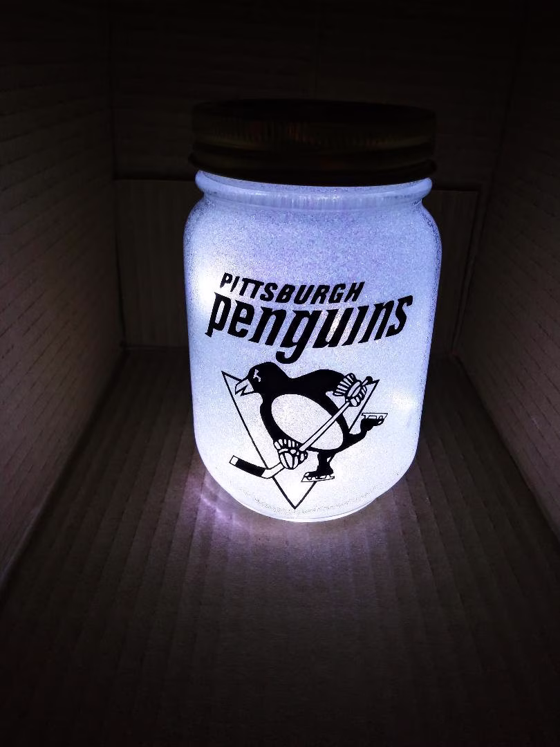 Pittsburgh Penguins Lighted Jar/Nhl/Hockey/Sports