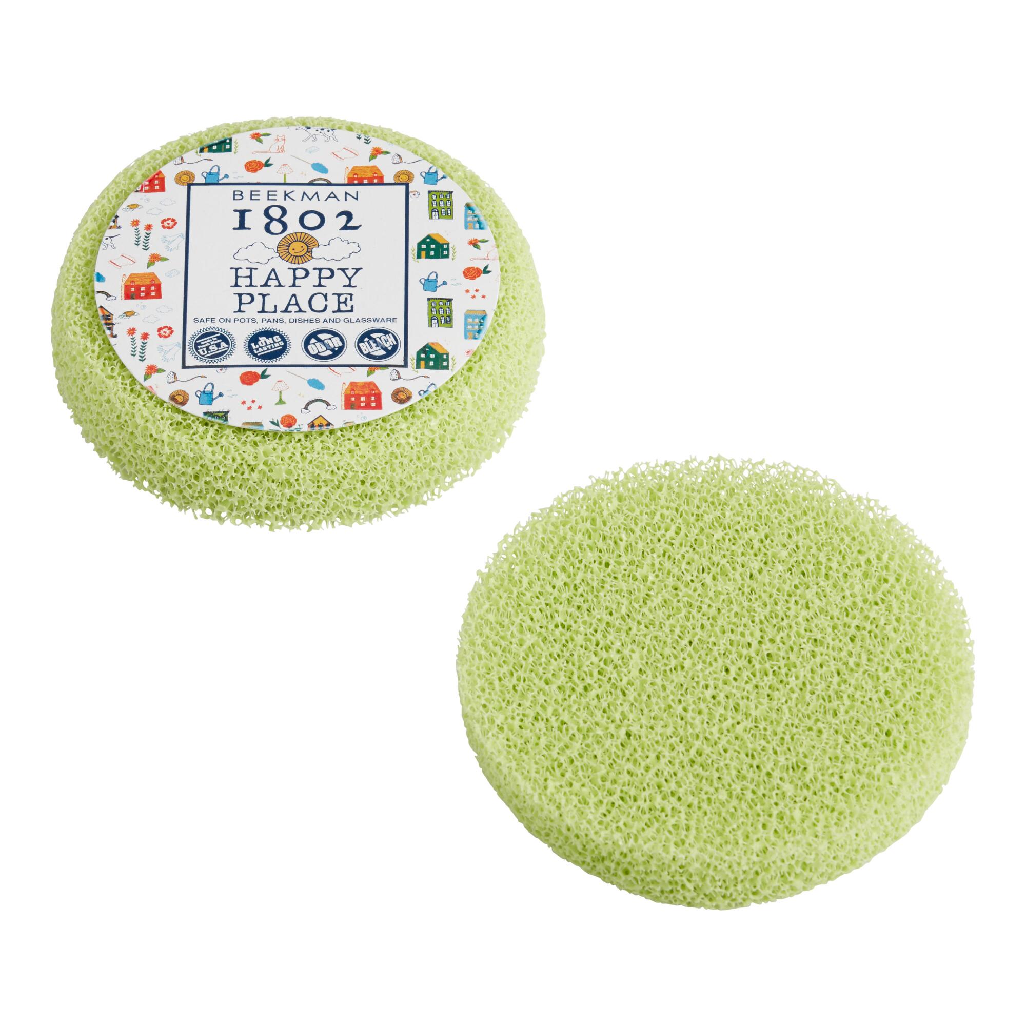 Happy Place Silicone Scrub Sponges 2 Pack: Green by World Market