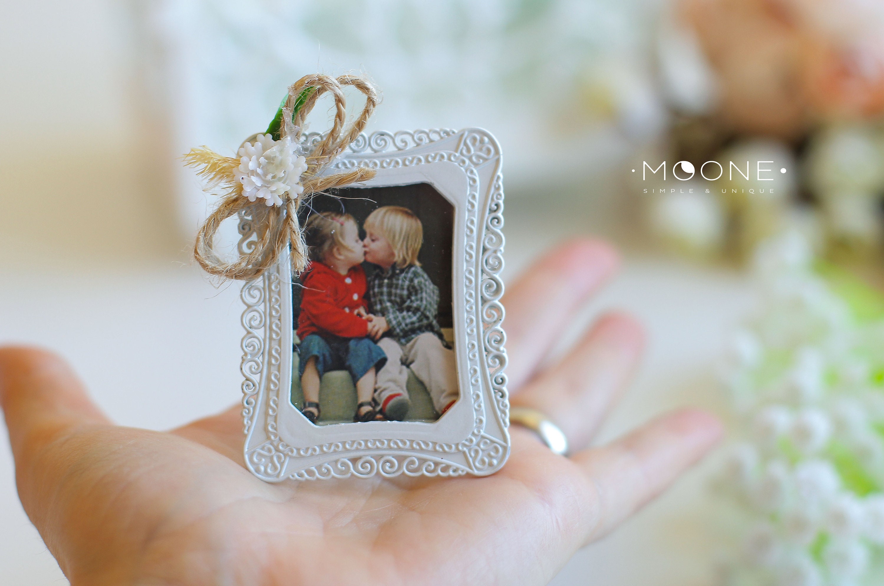 10Pcs Vintage Retro Mini Photo Frame, Wedding Favors For Guests, Custom Favors, Rustic Table Place Holders, Baby Shower