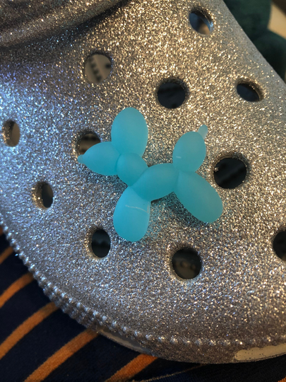 Balloon Animal Blue Dog Shoe Charm Crocs Inspired
