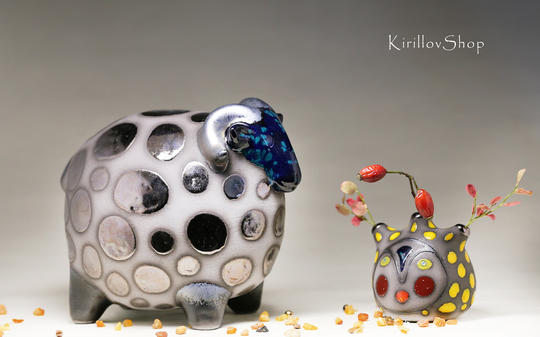 Ceramic Sculpture Ram, Modern To Decorate Your Home Or For A Gift, Handmade Art, Made To Order