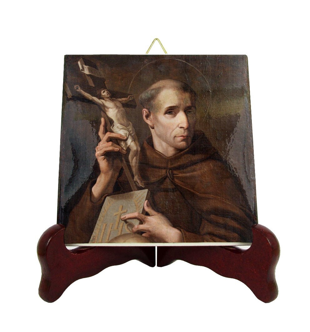 Saint Leonard Of Port Maurice - Icon On Tile Catholic Saints Art St Franciscan Saints Ofm Porto Maurizio