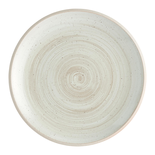 Ivory Speckled Wren Dinner Plate: White - Stoneware by World Market