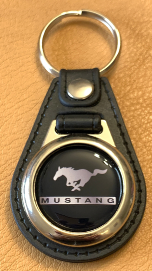 Mustang Keychain Black Back