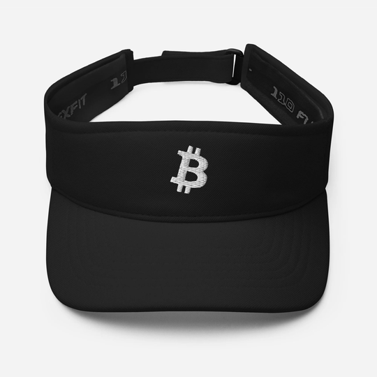 Bitcoin Visor, Embroidered Hat, Crypto Gift