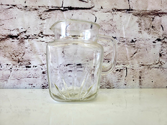 Vintage Federal Glass Texas Star Pitcher 7" Tall