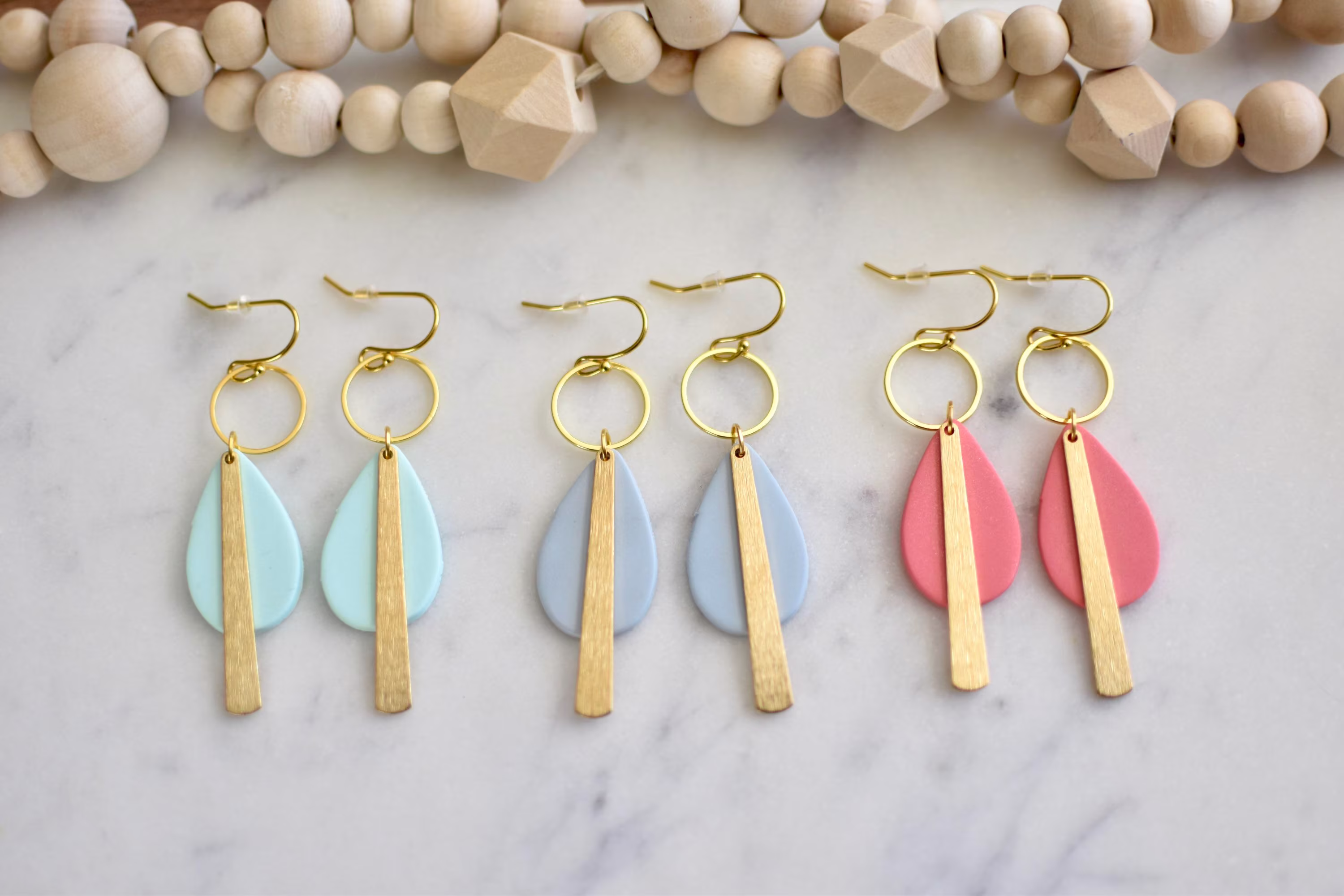 The Manarola | Polymer Clay Earrings Handmade Lightweight Statement Earrings