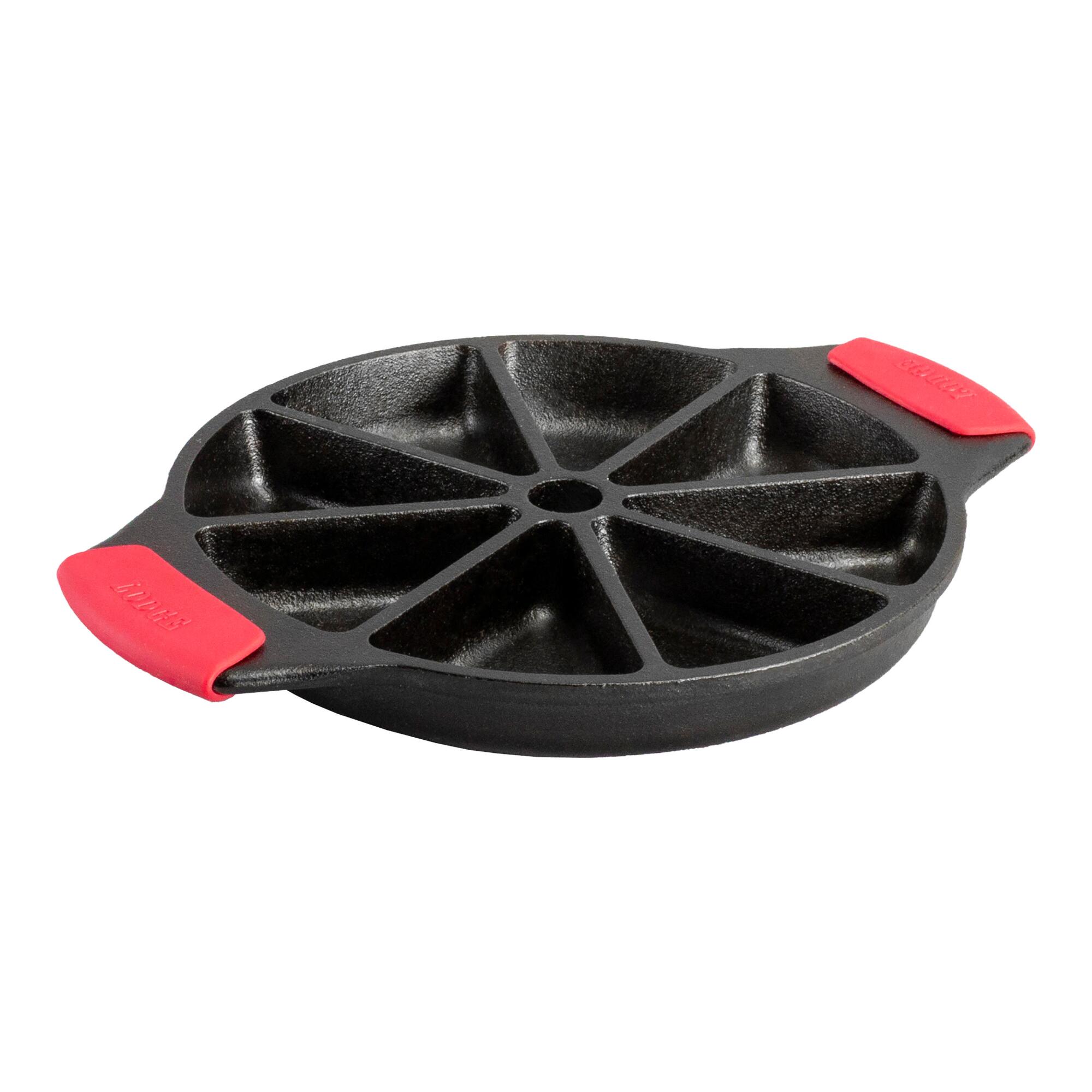 Lodge Cast Iron Wedge Pan with Grips: Silver by World Market
