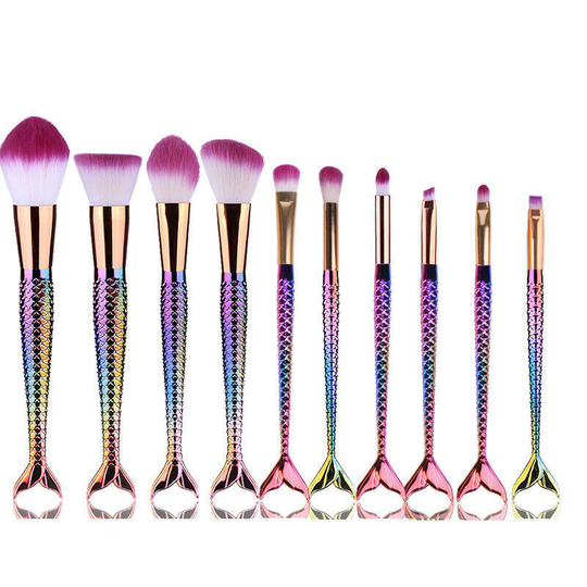 New Makeup Brush Set Eyebrow Shadow Lip Pencil Blush Cosmetic Brushes Blending Colorful Amazing Set - Multicolor