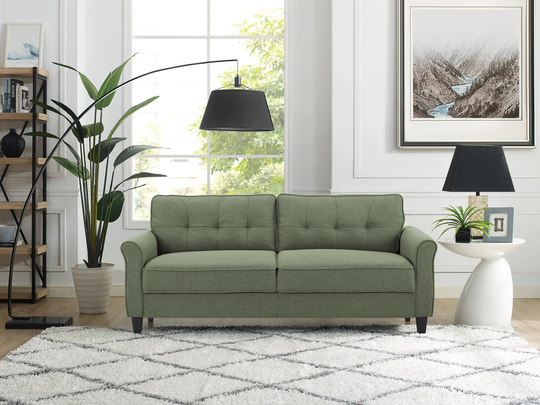 Lifestyle Solutions Phillip Casual Green Polyester/Blend Sofa | HMTKS3GU3063