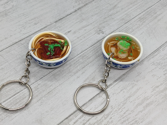 Ramen Noodle Soup Bowl Keychain