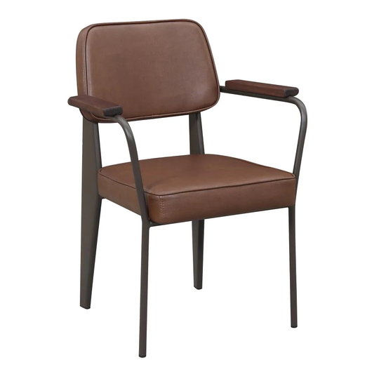 Picket House Furnishings Ashtyn Contemporary/Modern Polyester/Polyester Blend Upholstered Arm Chair (Metal Frame) in Brown | BGN100CHPE
