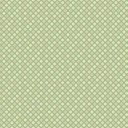 Cook Book Bubbles Fabric Yardage | Designed By Lori Holt For Riley Blake C11767-Granny Smith