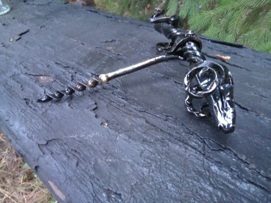 Corkscrew, Cork Screw, Bottle Opener, Steel Gift For Him, Wine Lover, 11Th Anniversary, Wine, Birthday, Anniversary, Vodka