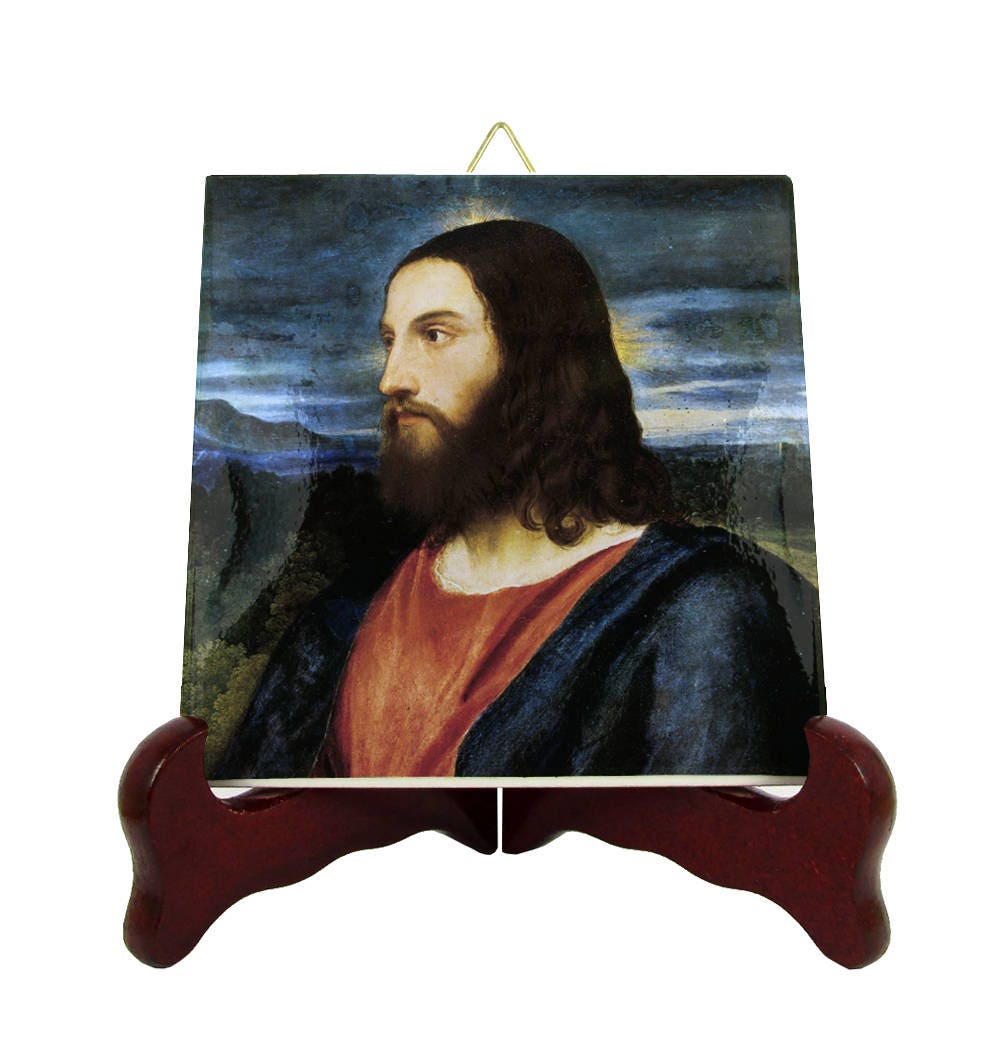 Christianity - Christ The Redeemer Decorative Tile Art Jesus Decor Christian Gifts Religious Catholicism Faith