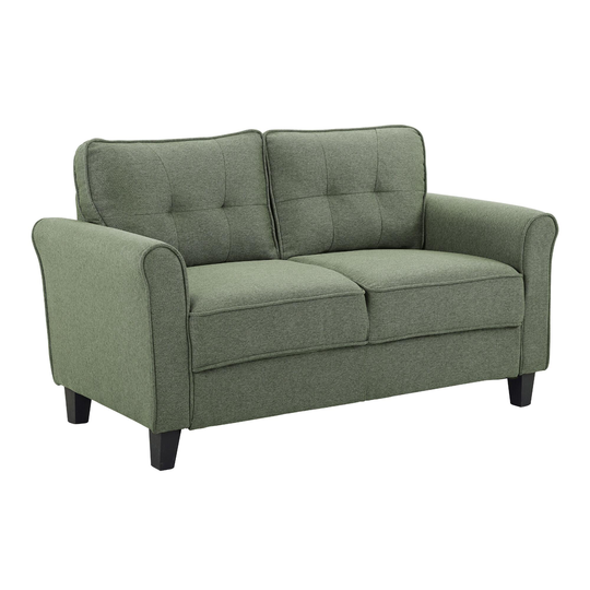 Roll Arm Caldwell Loveseat: Gray by World Market