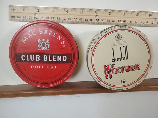 Vintage Tobacco Tins, Club Blend Tin, Dunhill Tin, Vintage Advertising Old Free Shipping