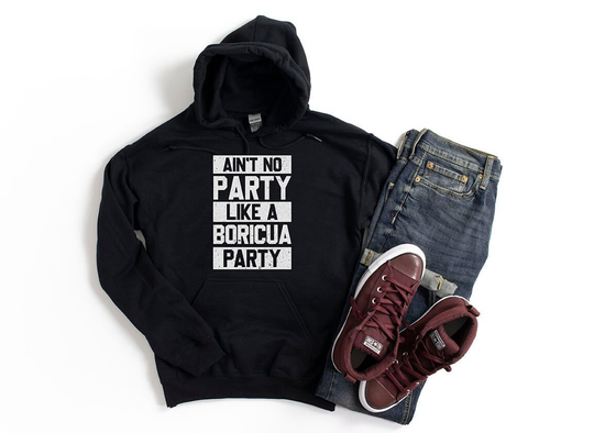 Boricua Party Unisex Heavy Blend Hoodie | Pullover Funny Puerto Rico Gift Sweatshirt Pride Cumpleanos