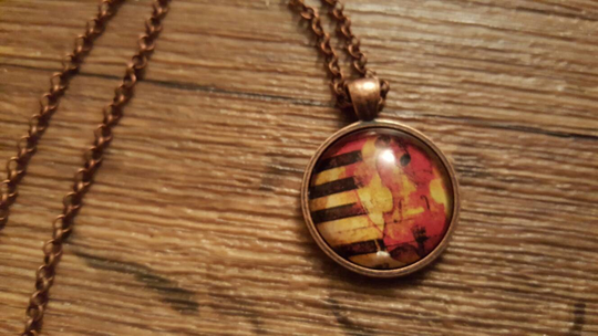 Piano & Violin Pendant Necklace