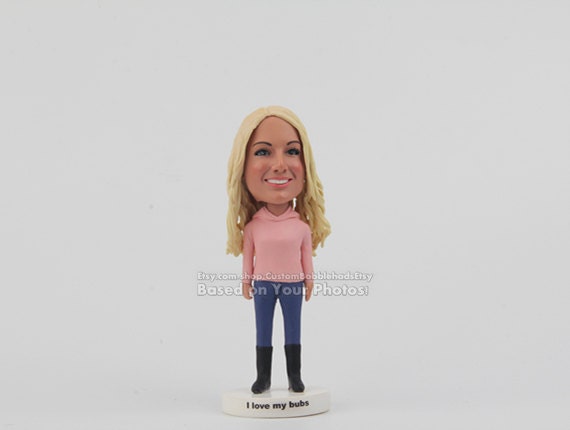Custom Female Bobblehead Or Figurine - Valentines Gifts For Her, Girlfriend Gift, Wife Gift, Unique Gift, Personalized Gift Ideas
