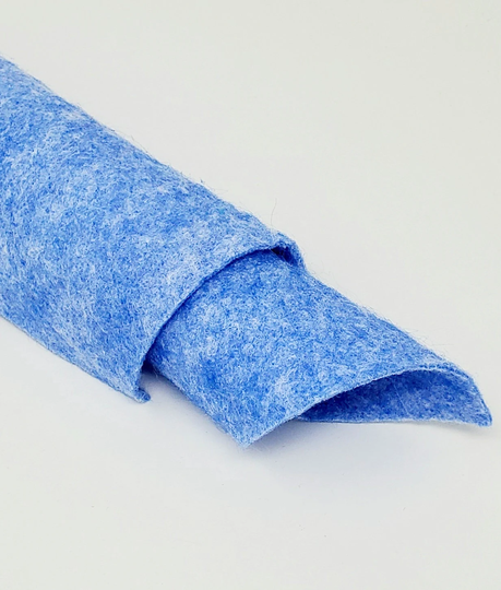 Hand Washed Merino Wool Blend Felt 9"x12" Sheets Sapphire Blue Color