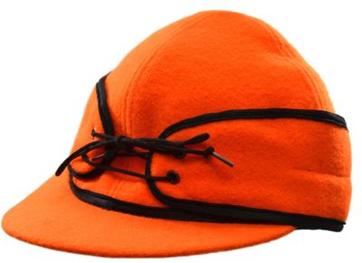 Crown Cap Wool Blend Railroad Cap - Blaze Orange - 7-7/8